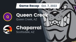 Recap: Queen Creek  vs. Chaparral  2022