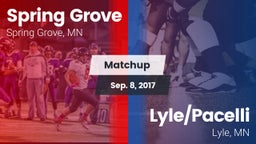 Matchup: Spring Grove vs. Lyle/Pacelli  2017