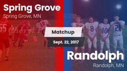 Matchup: Spring Grove vs. Randolph  2017