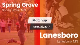 Matchup: Spring Grove vs. Lanesboro  2017