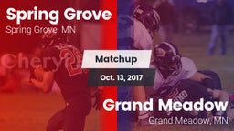 Matchup: Spring Grove vs. Grand Meadow  2017