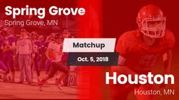 Matchup: Spring Grove vs. Houston  2018