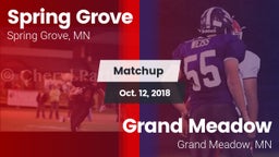 Matchup: Spring Grove vs. Grand Meadow  2018