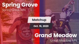 Matchup: Spring Grove vs. Grand Meadow  2020