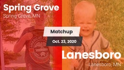 Matchup: Spring Grove vs. Lanesboro  2020