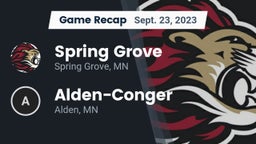 Recap: Spring Grove  vs. Alden-Conger  2023