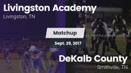 Matchup: Livingston Academy vs. DeKalb County  2017