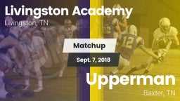 Matchup: Livingston Academy vs. Upperman  2018