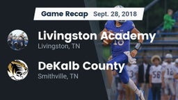 Recap: Livingston Academy vs. DeKalb County  2018