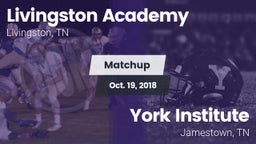 Matchup: Livingston Academy vs. York Institute 2018