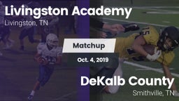 Matchup: Livingston Academy vs. DeKalb County  2019