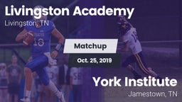 Matchup: Livingston Academy vs. York Institute 2019