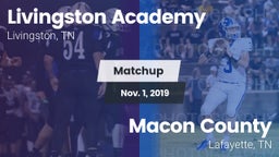 Matchup: Livingston Academy vs. Macon County  2019