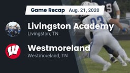 Recap: Livingston Academy vs. Westmoreland  2020