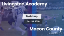 Matchup: Livingston Academy vs. Macon County  2020