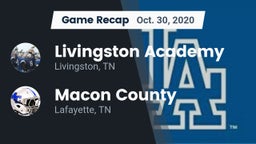 Recap: Livingston Academy vs. Macon County  2020