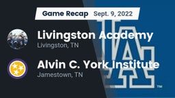 Recap: Livingston Academy vs. Alvin C. York Institute 2022