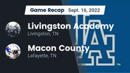 Recap: Livingston Academy vs. Macon County  2022