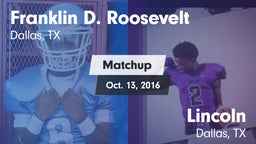 Matchup: FDR vs. Lincoln  2016