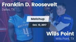 Matchup: FDR vs. Wills Point  2017