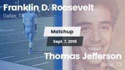 Matchup: FDR vs. Thomas Jefferson  2018