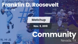 Matchup: FDR vs. Community  2018