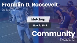 Matchup: FDR vs. Community  2019