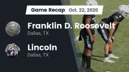 Recap: Franklin D. Roosevelt  vs. Lincoln  2020