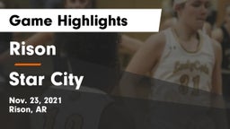 Rison  vs Star City  Game Highlights - Nov. 23, 2021