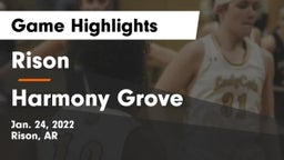 Rison  vs Harmony Grove  Game Highlights - Jan. 24, 2022