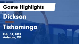 Dickson  vs Tishomingo  Game Highlights - Feb. 14, 2023