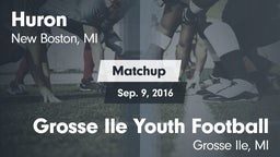 Matchup: Huron vs. Grosse Ile Youth Football 2016