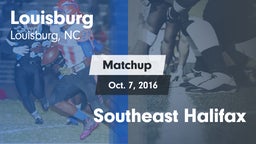 Matchup: Louisburg vs. Southeast Halifax  2016