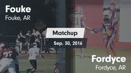 Matchup: Fouke vs. Fordyce  2016
