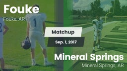 Matchup: Fouke vs. Mineral Springs  2017