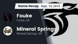Recap: Fouke  vs. Mineral Springs  2019