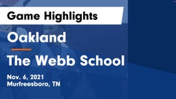 Oakland  vs The Webb School Game Highlights - Nov. 6, 2021