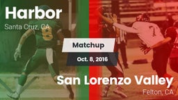 Matchup: Harbor vs. San Lorenzo Valley  2016