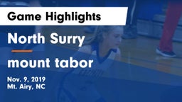North Surry  vs mount tabor Game Highlights - Nov. 9, 2019