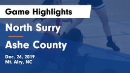 North Surry  vs Ashe County  Game Highlights - Dec. 26, 2019