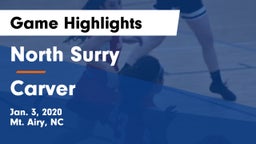 North Surry  vs Carver  Game Highlights - Jan. 3, 2020