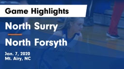 North Surry  vs North Forsyth  Game Highlights - Jan. 7, 2020