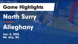 North Surry  vs Alleghany  Game Highlights - Jan. 8, 2020