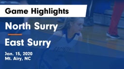North Surry  vs East Surry  Game Highlights - Jan. 15, 2020