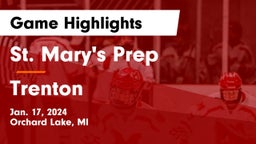 St. Mary's Prep vs Trenton  Game Highlights - Jan. 17, 2024