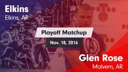 Matchup: Elkins vs. Glen Rose  2016