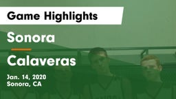 Sonora  vs Calaveras Game Highlights - Jan. 14, 2020