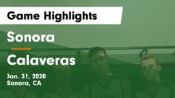 Sonora  vs Calaveras  Game Highlights - Jan. 31, 2020