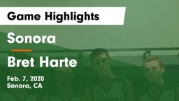 Sonora  vs Bret Harte Game Highlights - Feb. 7, 2020