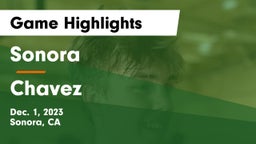 Sonora  vs Chavez  Game Highlights - Dec. 1, 2023